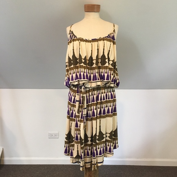 Anthropologie Mara Hoffman Tassel Print Tank Dress - Picture 2 of 7